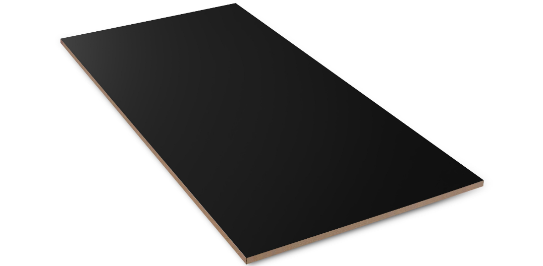 Black Melamine MR MDF